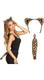 Dames Panter Oren met Staart