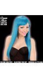 Dames Pruik Lange Haren Blauw
