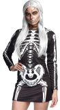 Dames Skelet Jurkje Lange Mouwen