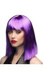 Dance Pruik Neon Paars