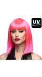 Dance Pruik Neon Roze