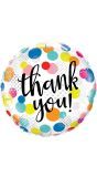 Dankjewel Stippen Folieballon Multi