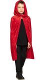 Dawn Fluwelen Cape Rood Kind
