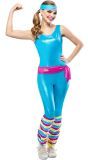 Deluxe Barbie Sport Kostuum Blauw Dames