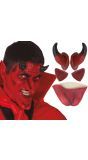 Demonen Duivel Gezichtset Latex