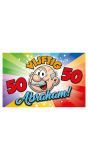 Deurbord 50 Jaar Abraham Regenboog