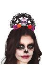 Dia De Los Muertos Glitter Haarband Skull
