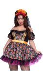 Dia De Los Muertos Jurk Plussize