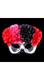 Día de los Muertos Oogmasker met Bloemen Halloween