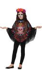 Dia De Los Muertos Poncho Kind