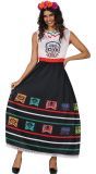 Dia De Los Muertos Zwarte Lange Jurk Dames