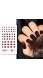 Diamond Nagelstickers Rood