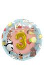 Dieren Cijfers 3D Folieballon 56cm