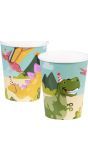 Dino Party Papieren Bekertjes 10 Stuks
