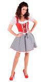 Dirndl Rood Geruit Vrouwen