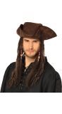 Dirty Joe Piratenhoed met Dreadlocks