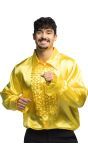 Disco Party Blouse Heren Geel
