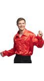 Disco Party Blouse Heren Rood