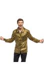 Disco Shirt Goud Heren 70s