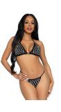 Domino Zwarte Bikini set Zomer Festival