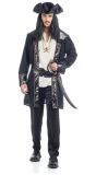 Donker Blauw Piraten Kostuum