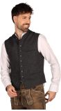 Donkergrijs Tiroler Vest Heren Oktoberfest