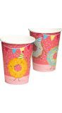 Donut Papieren Bekertjes 8 Stuks