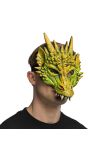 Draak Foam Masker Groen Geel