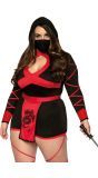 Draken Ninja Kostuum Dames Plus Size