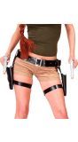 Dubbele Lara Croft Holster met Pistolen