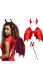 Duivel Accessoireset Halloween Dames