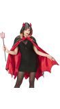 Duivel Cape met Muts