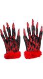 Duivel Glitter Handschoenen