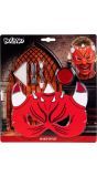 Duivel Make-Up Setje met Masker