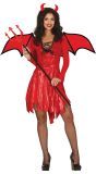 Duivelse Jurk Dames Rood