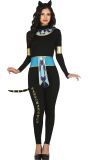 Egyptische Kat Godin Kostuum Vrouw