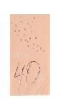 Elegant Lush Blush 40 Jaar Servetten 10 Stuks