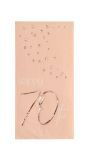 Elegant Lush Blush 70 Jaar Servetten 10 Stuks