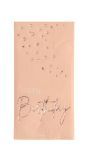 Elegant Lush Blush Happy Birthday Servetten 10 Stuks