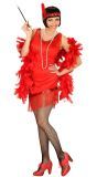 Elegante Flapper Jurk Rood