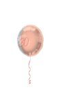 Elegante Happy Birthday 30 Folieballon Roze