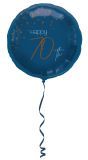 Elegante Happy Birthday 70 Folieballon Blauw