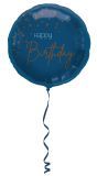 Elegante True Blue Happy Birthday Folieballon