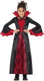 Elegante Vampier Jurk Meisjes Rood Zwart