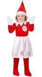 Elf On The Shelf Meisjes Kostuum Rood