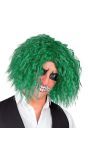 Enge Clown Pruik Groen Heren