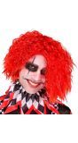 Enge Clown Pruik Rood Halloween Heren