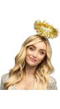 Engelenhalo Tinsel Diadeem Goud Dames