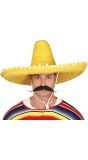 Extra Brede Sombrero Geel