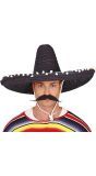 Extra Brede Sombrero Zwart